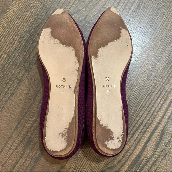 Rothy’s Merino Point Aubergine Retired size 11 - Picture 13 of 14